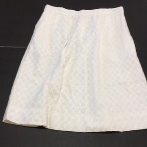 JCrew embroidered skirt